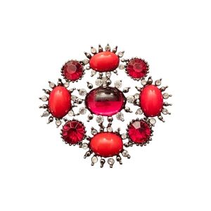 1940 Red Jelly Belly Vintage Brooch Christmas